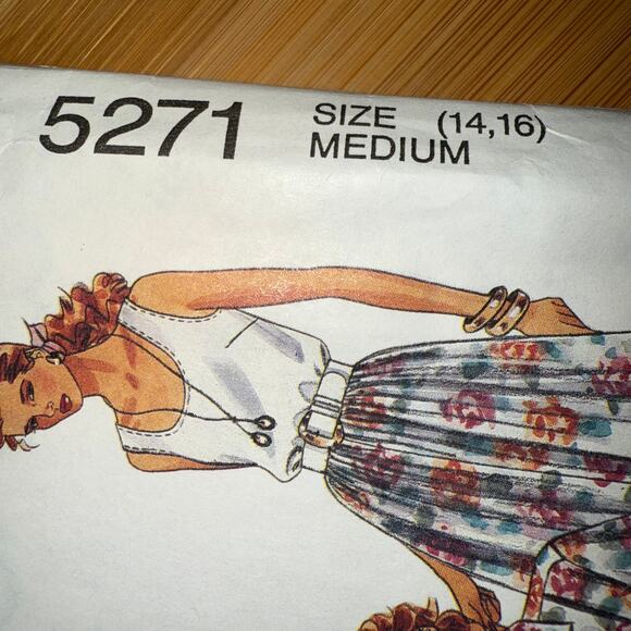 Vintage 1991 McCalls pattern 5271 womens pattern Size 14-16 - Picture 2 of 5